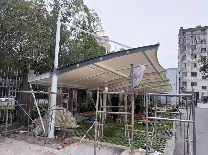 梁溪区厂区仓储推拉雨棚哪家靠谱？可伸缩推拉棚生产安装公司-1